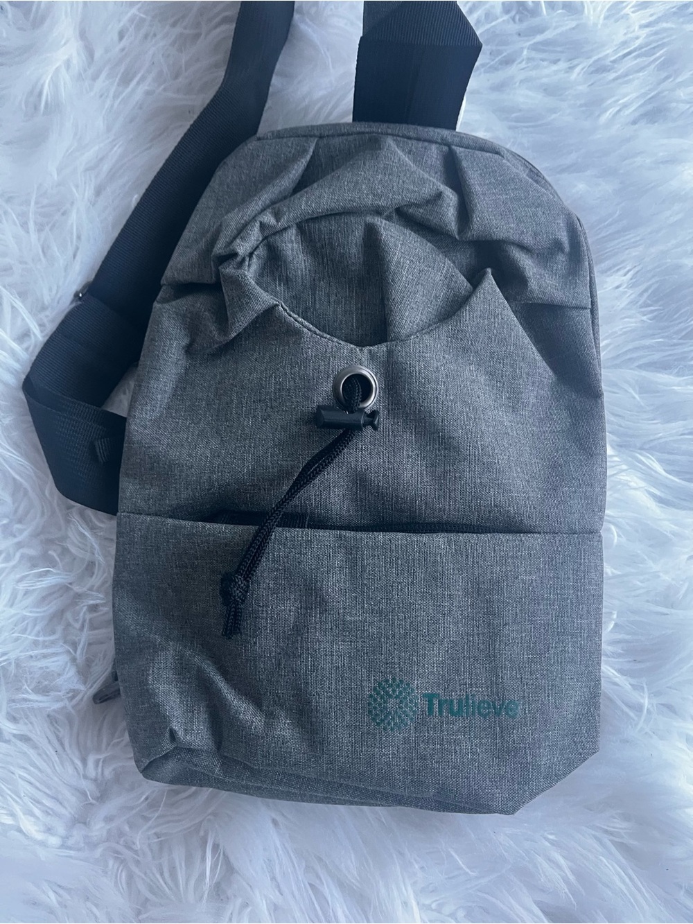 Trulieve gray Sling Backpack